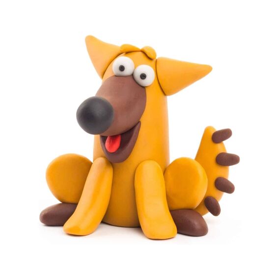 Hey Clay Set Met 3 Potjes AirDry Boetseerklei Doggie