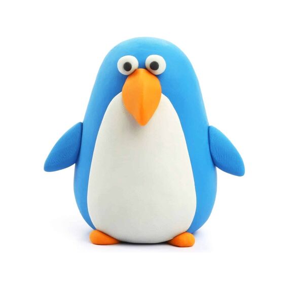 Hey Clay Set Met 3 Potjes AirDry Boetseerklei Penguin