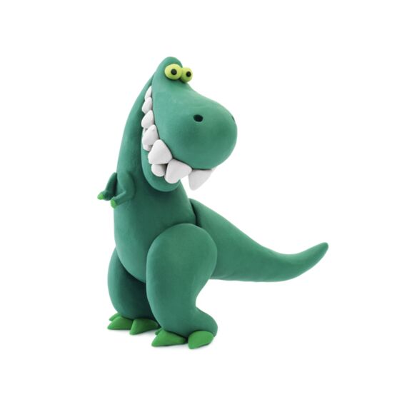 Hey Clay Set Met 3 Potjes AirDry Boetseerklei Tyrannosaurus