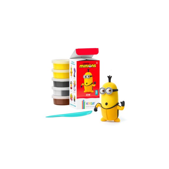 Hey Clay - Set Met 5 Potjes Air-Dry Boetseerklei Minions Kevin