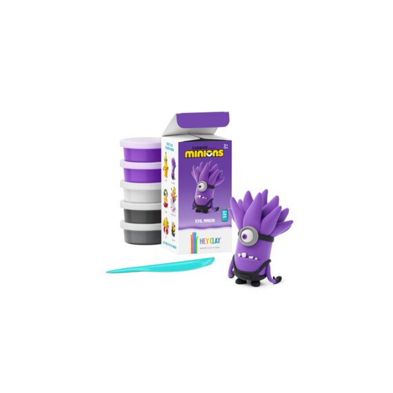 Hey Clay - Set Met 5 Potjes Air-Dry Boetseerklei Minions Evil Minion