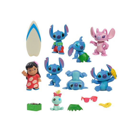 Stitch & Lilo Deluxe Figure Set 8 Figuren Met Accessoires