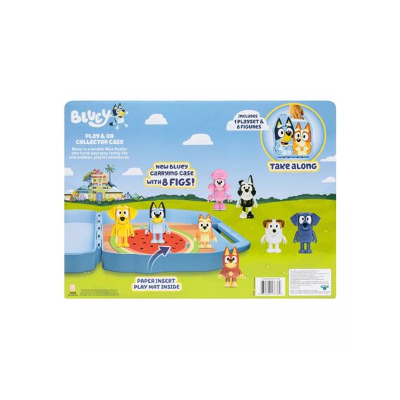 Bluey Play & Go Collectors Case Met 8 Figuren