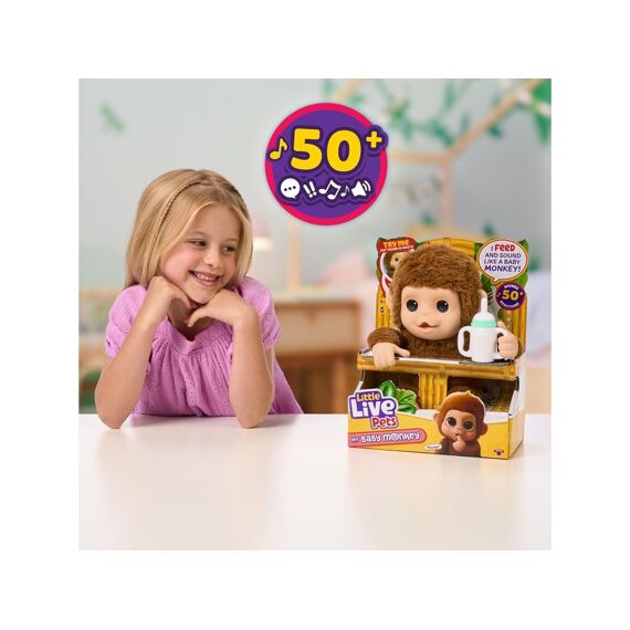 Little Live Pets - My Baby Monkey Met 50 Geluiden En Reacties