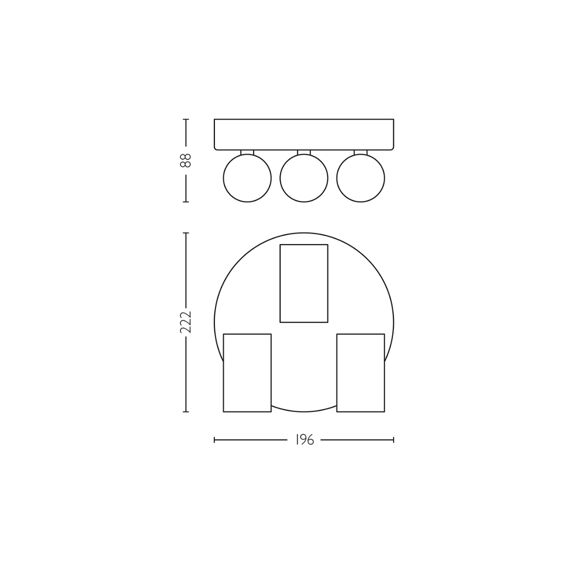 Philips Idris Spot 3X5W Plaat Wit Ip44