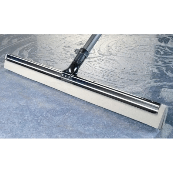 Vloerwisser Metaal Spatrand Lange Rubber Wit 45Cm