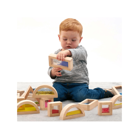Tickit Sensorische Houten Blokken 16 Stuks