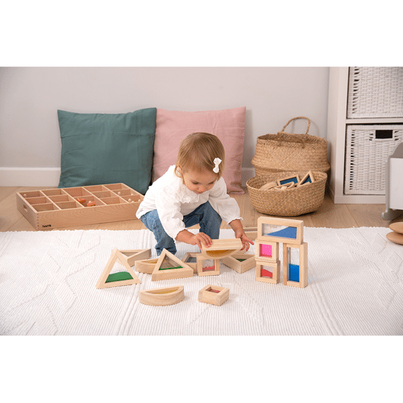 Tickit Sensorische Houten Blokken 16 Stuks
