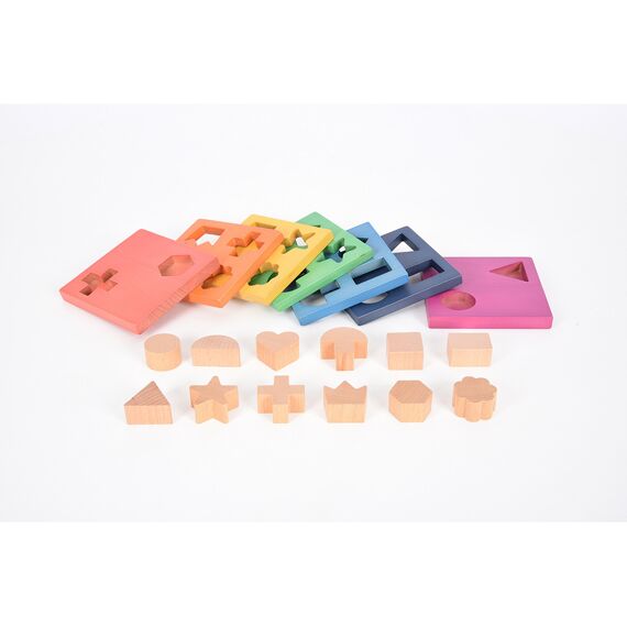 Tickit Regenboog Houten Puzzel Stapelbaar +12 Maand