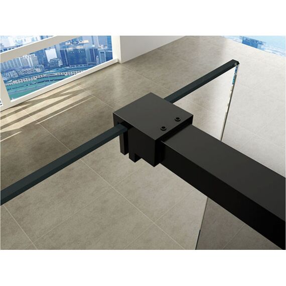 Wiesbaden Slim Profielset Met Stabilisatiestang 120 Cm Mat Zwart