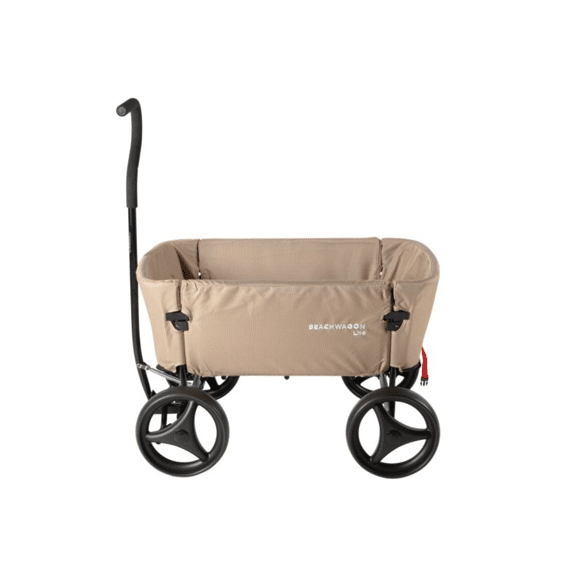 Beachwagon Lite Opvouwbare Bolderkar Zandbruin Incl Kuipbeschermer, Zonnekap, Rugtas En Zijtas