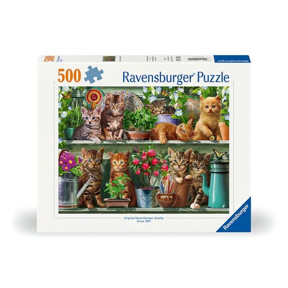 Ravensburger Puzzel 500 Stuks Cats On The Shelf