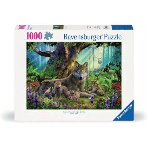 Ravensburger Puzzel 1000 Stuks Familie Wolf In Het Bos