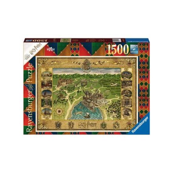 Ravensburger Puzzel 1500 Stuks Harry Potter Hogwarts Map