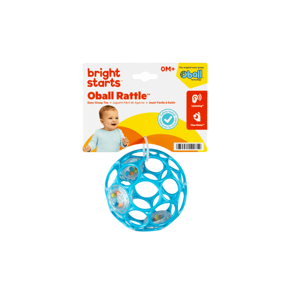 Oball Rammelaar Easy-Grasp Toy Blue