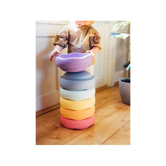 Stapelstein Original Rainbow Set Pastel 6St.