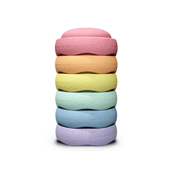 Stapelstein Original Rainbow Set Pastel 6St.