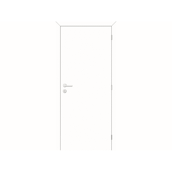 Thys Concept Deurblad S10 Te Verven Tubespaan Vlak Omkeerbaar 68 Cm + Kit Mxm Primer 16.5 Cm + Deurlijst 2