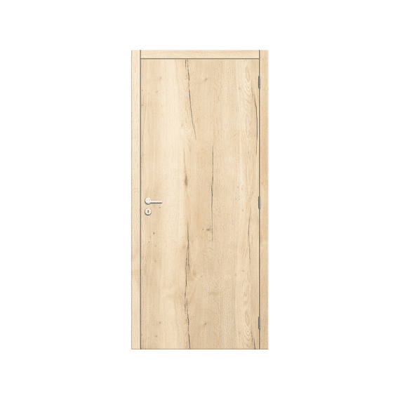 Thys Concept Deurblad Omkeerbaar Woodfeeling Natural Oak Verticaal Tubespaan Kit Nat 201.5 Cm X 63 Cm