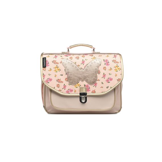 Caramel & Cie Schooltas  Medium Roze Vlinder