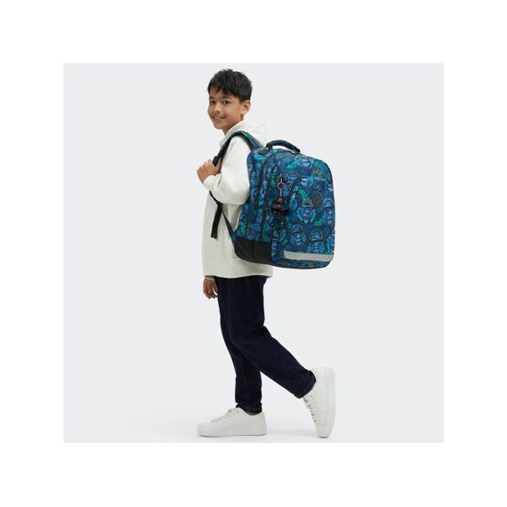 Kipling Rugzak Class Room Blue Monkey Fun