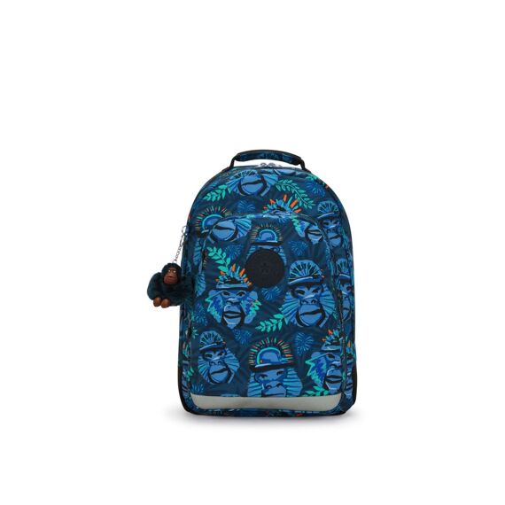 Kipling Rugzak Class Room Blue Monkey Fun