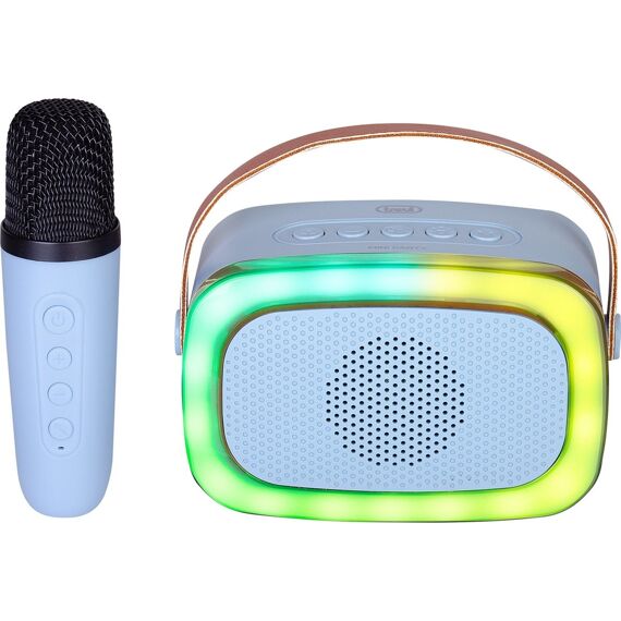 Trevi Mini Party Karaoke Speaker Met Draadloze Usbc Oplaadbare Micro Blauw