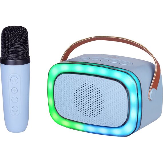 Trevi Mini Party Karaoke Speaker Met Draadloze Usbc Oplaadbare Micro Blauw