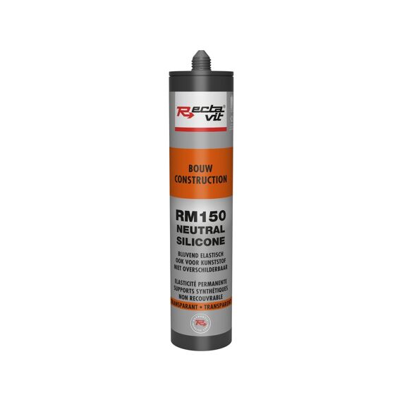 Recta-Mastic 150 Bouw Neutral Silicone Transparant 310 Ml