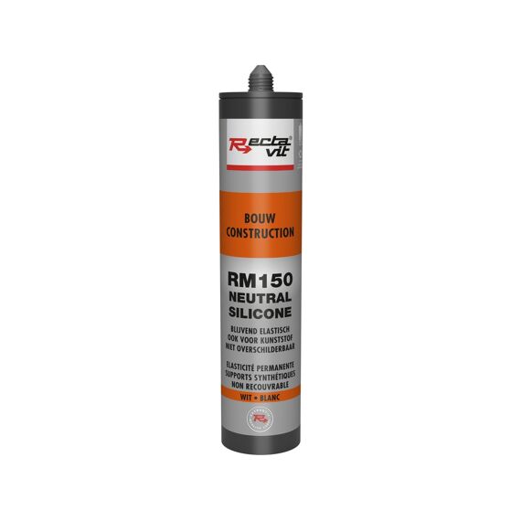 Recta-Mastic 150 Bouw Neutral Silicone Wit 310 Ml