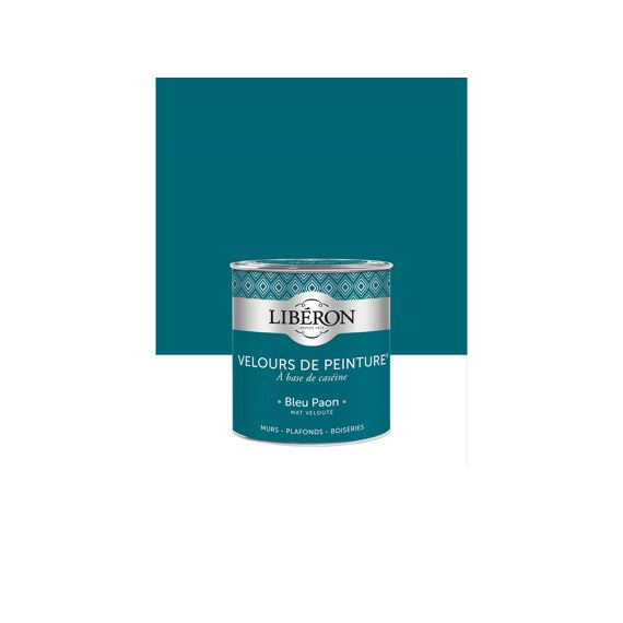 Libéron Fluweelverf Blauwe Pauw 0.5L