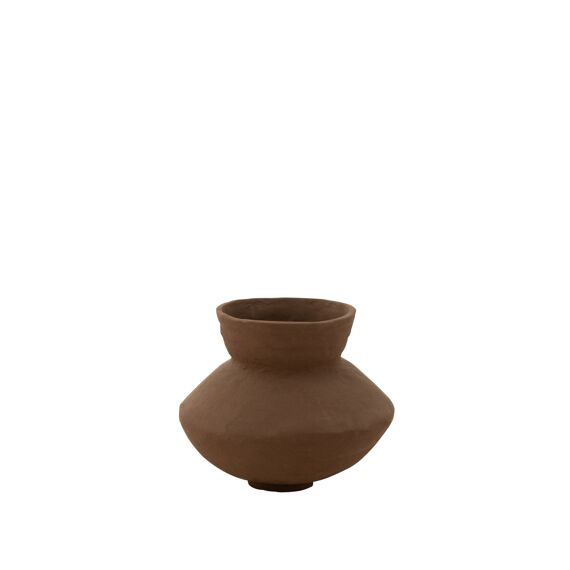 Pot Archaic Pap Mache Bruin S 45X45X35Cm