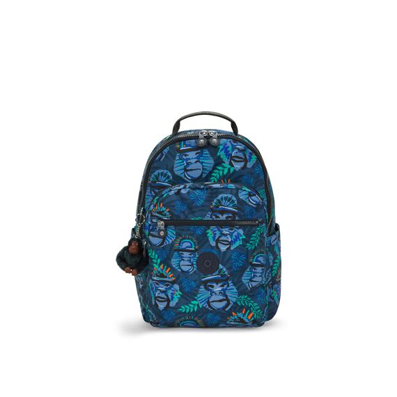 Kipling Rugzak Seoul College Blue Monkey Fun