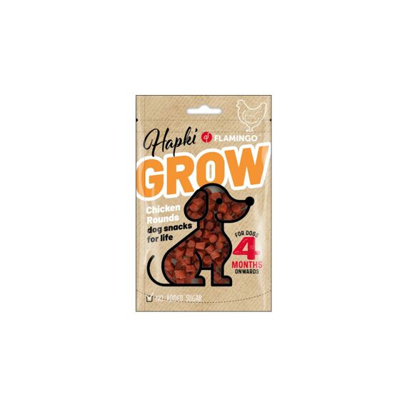 Flamingo Hapki Grow Rondjes Met Kip 85Gr