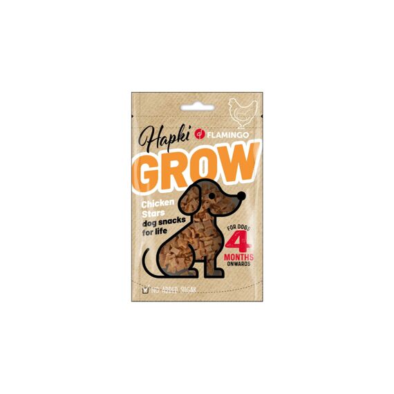 Flamingo Hapki Grow Sterretjes Met Kip 85Gr