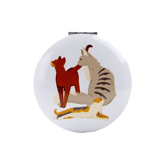 Feline Fine Cats Make-Up Spiegel Compact