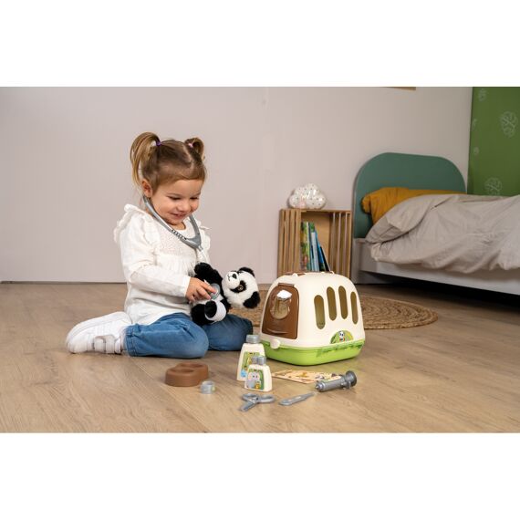 Smoby 340405 Dierenverzorgingstrolley Met Panda Pluche