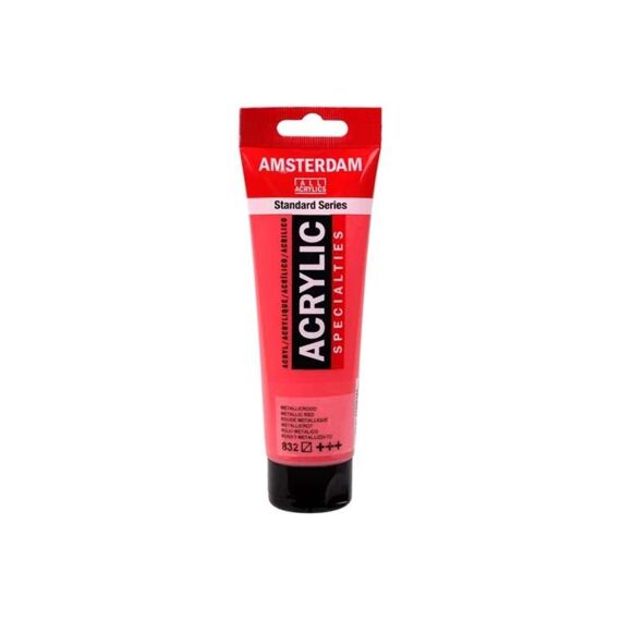 Amsterdam Tube 120Ml Metallic Rood