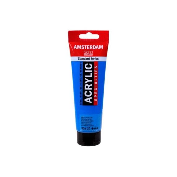 Amsterdam Tube 120Ml Metallic Blauw