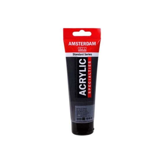 Amsterdam Tube 120Ml Metallic Zwart