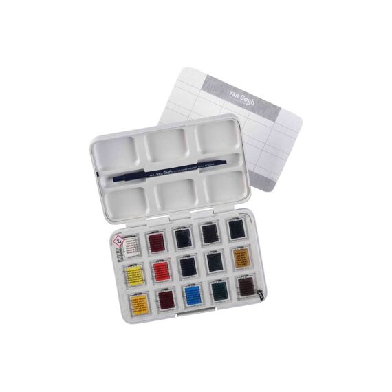 Van Gogh Aquarel Pocket Box 12+3 Gratis Basiskleuren