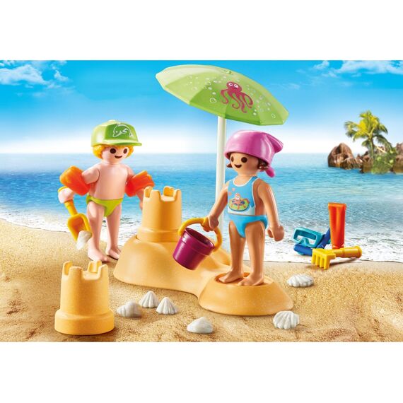 Playmobil 71581 Kinderen Met Zandkasteel