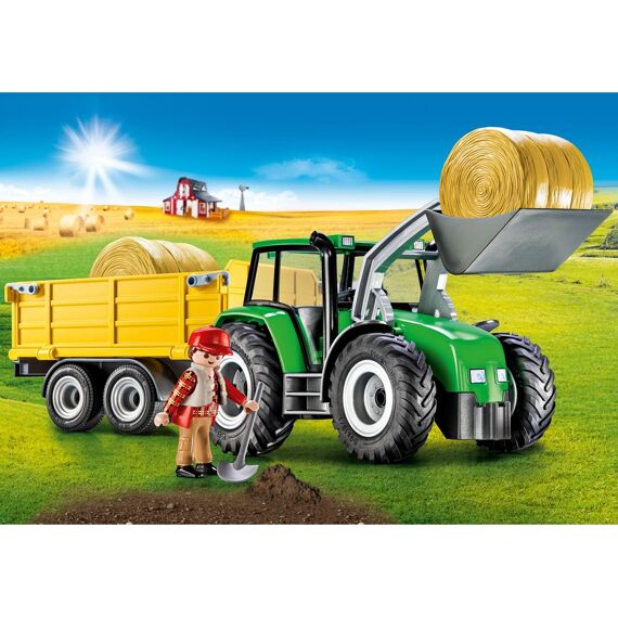 Playmobil 9317 Tractor Met Aanhangwagen