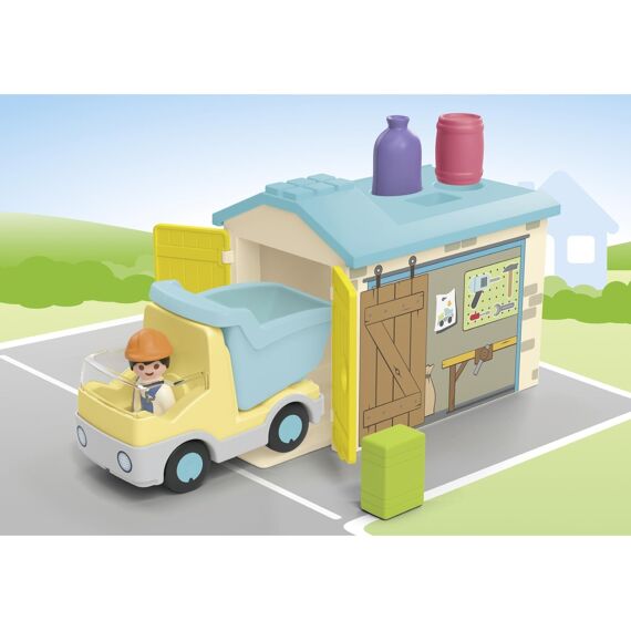 Playmobil 71686 Junior Werkman Met Sorteer-Garage