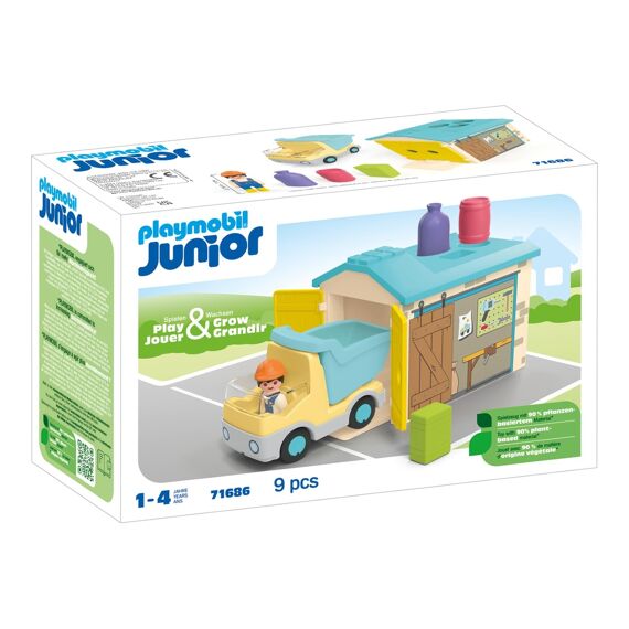 Playmobil 71686 Junior Werkman Met Sorteer-Garage