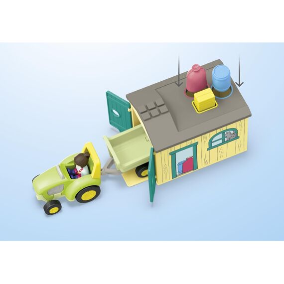 Playmobil 71656 Junior Boerderijavontuur Met Tractor, Aanhanger En Dieren Vrienden