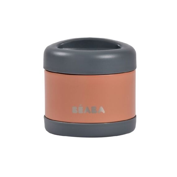 Beaba Rvs Thermo Portie 500Ml Mineral Grey/Terracotta