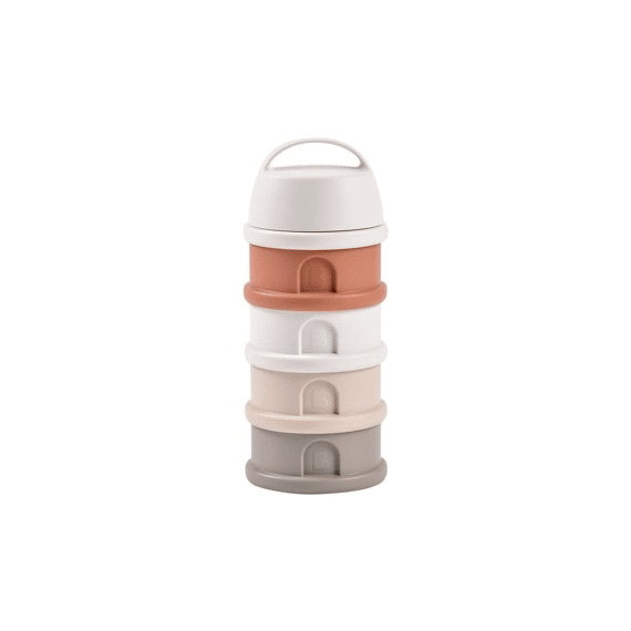 Beaba Stapelbare Doseerdozen 4 Compartimenten Cotton White/Terracotta