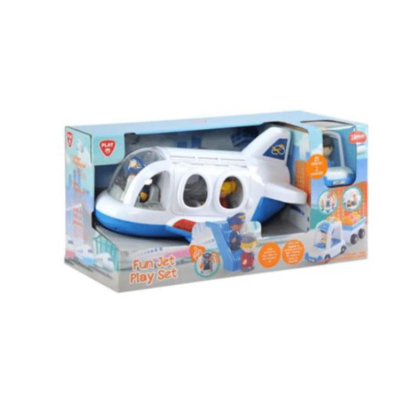 Playgo 9843 Vliegtuig Speelset 15-Delig Met Licht En Geluid +18M