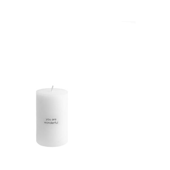 Leeff Pillar Candle - You Are Wonderful
